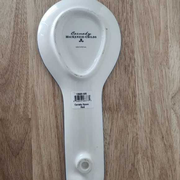 Mackenzie-Childs Carnaby Ceramic Spoon Rest - Picture 3 of 4